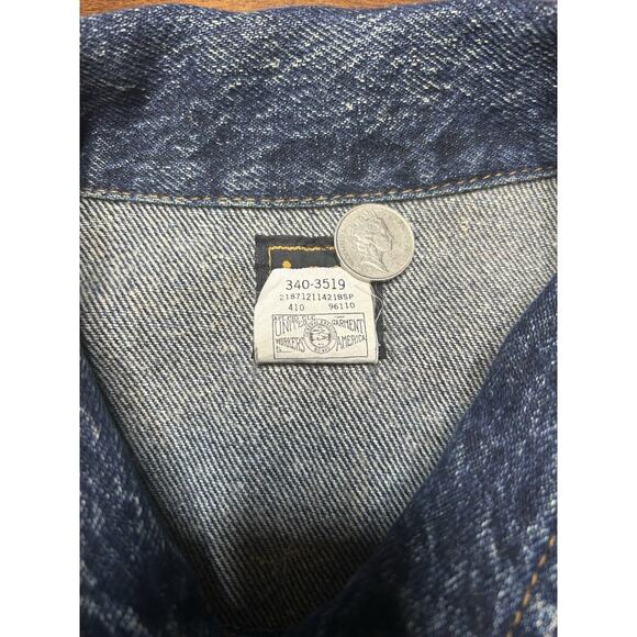 VTG 80s/90s Denim Lee Riders Jacket PATD-153438 Size M Union Made 340-3519 - Picture 4 of 13